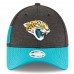 Women's Jacksonville Jaguars New Era Black/Teal 2018 NFL Sideline Home 9FORTY Adjustable Hat 3059256